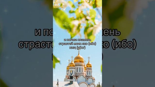 «Богородице Отгони От меня Уныние» | Молитва 10-ая Ко Пресвятой Богородице #шортс #молитва