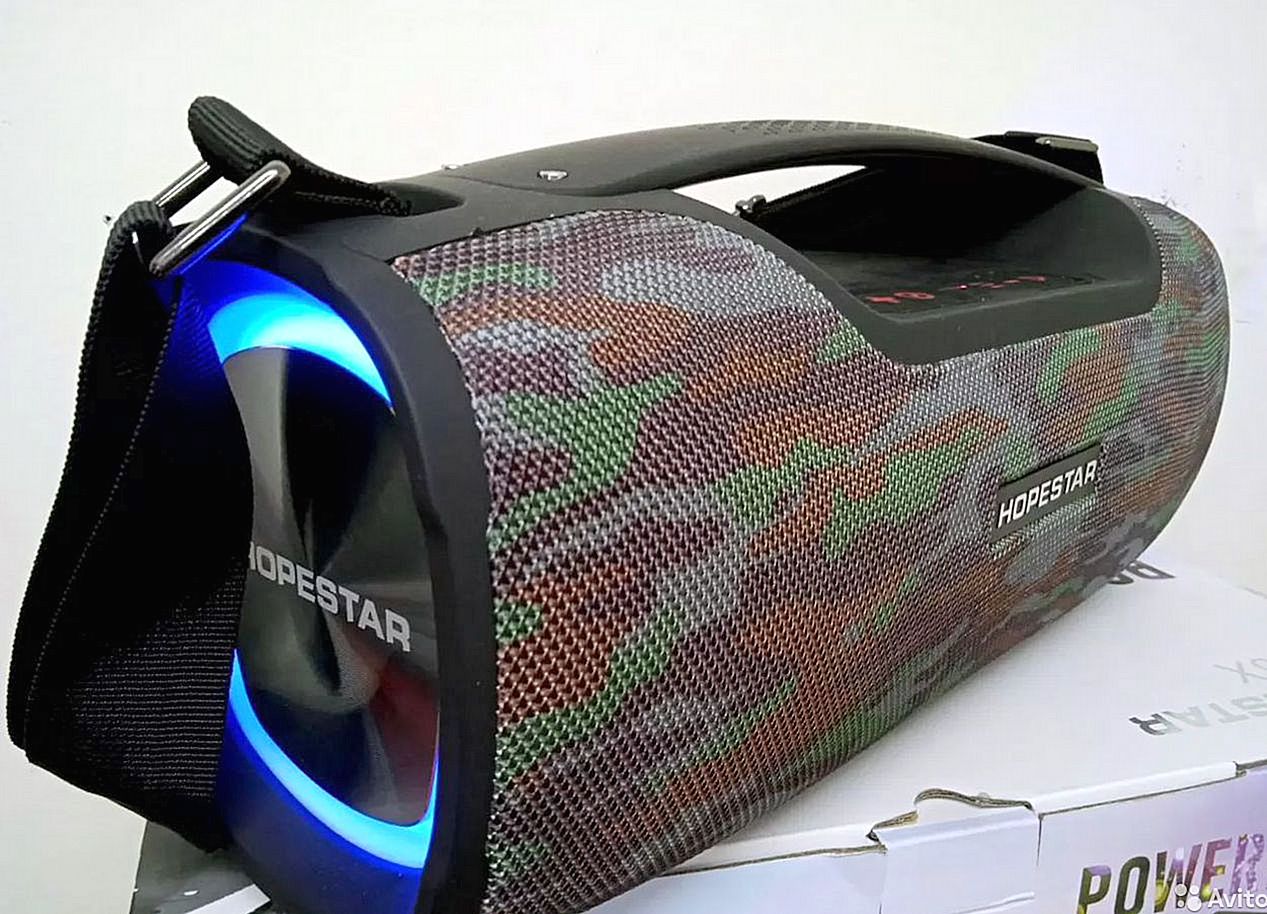? Портативная колонка. 55 Ватт Подсветка. Hopestar A6X. Новинка?