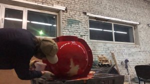 Форма для вазона стеклопластиковая. Часть 1: нанесение гелькоута.