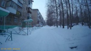 Видео за 07.01.2023 года Еду в сторону пятого микрайона вид камеры передней