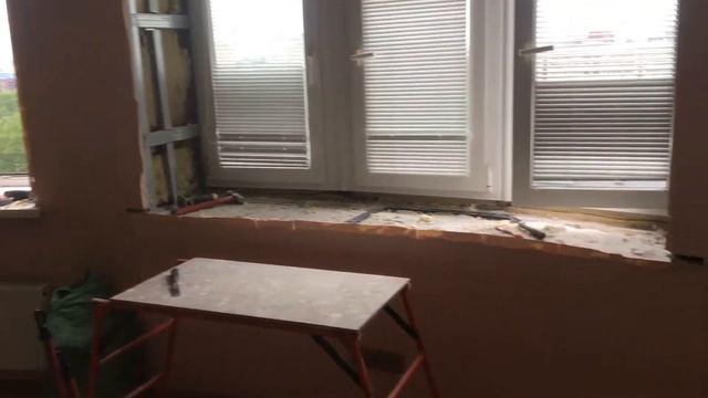 #26 До. Оконные блоки. Демонтаж ➡️ Установка подоконника ➡️ Сборка откосов из ГКЛВ. Варшавская ул. смотреть онлайн