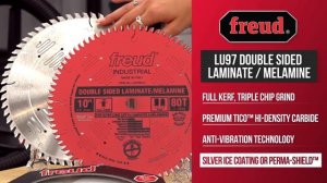 Sawblade.com and Freud's LU97, Double Sided Laminate, Melamine Blade