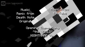 ТЕТРАДЬ СМЕРТИ ОПЕНИНГ ( MINECRAFT VERSION) DEATH NOTE OPENING STYLE LYRICS