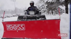 Плуг для квадроцикла, Уборка снега квадроциклом