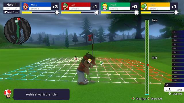 Mario Golf: Super Rush (Nintendo Switch) - Play Golf - Stroke Play - Bonny Greens (Gameplay) смотреть онлайн