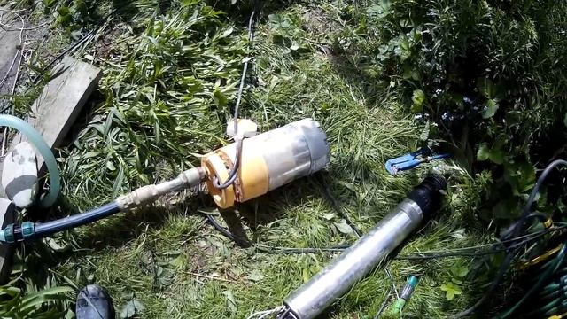 замена шланга и насоса в колодце 15 колец