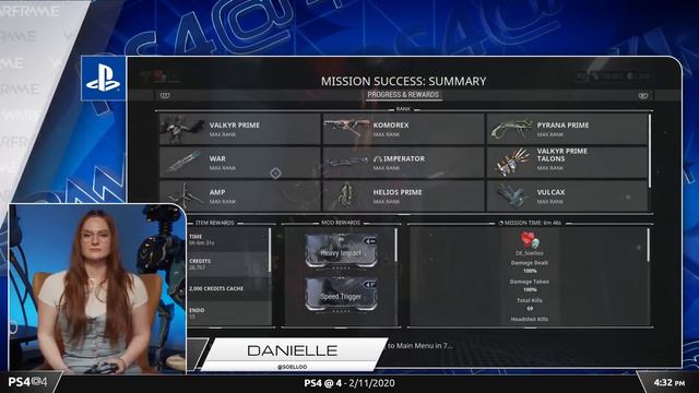 Warframe | PS4 @ 4 - 2/11/2020 смотреть онлайн