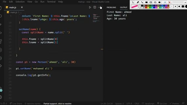 5- JavaScript Classes: Getters & Setters - JavaScript OOP Tutorial Darija | الدارجة