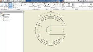 Угловые размеры и осевые линии в Autodesk Inventor
