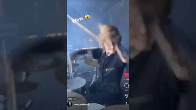 Shawn Crahan's son loses drum stick 😱🔥 (VENDED)