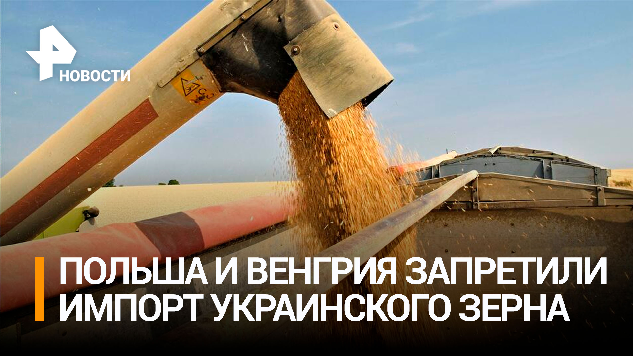 Польша и Венгрия вводят запрет на импорт зерна с Украины / РЕН Новости