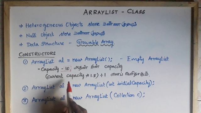 Collections in Tamil - ArrayList Constructors - Part 9 - Payilagam - Java Training in Chennai