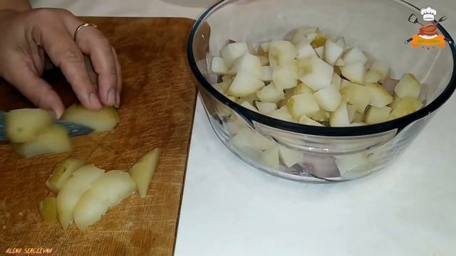 Адмиральское Блюдо Салат Картофельный с Сельдью #салаткартофельный #сельдь #рецепт