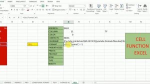 CELL FUNCTION | CELL FUNCTION IN EXCEL| EXCEL IN URDU