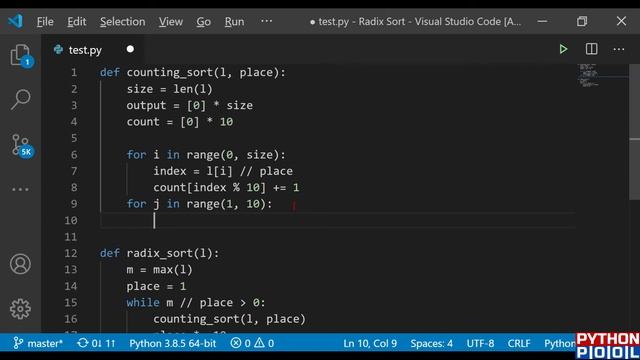 Radix Sort Algorithm in Python With Program