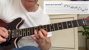Baker Street - Gerry Rafferty Guitar Solo & Saxophone Riff Guitar Lesson (Guitar Tab)