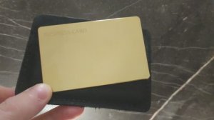 Умная визитка NFC и QR-кодом из металла (Gold 24K)