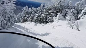 Yamaha Venture TF Coming Off Coburn Mountain - Maine