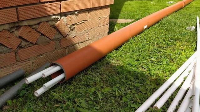 Теплотрасса, а также ХВС и ГВС в баню. Часть 1. смотреть онлайн