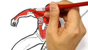 How to draw SPIDER-MAN Drawing and Coloring Pages | Tim Tim TV