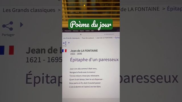 Poème du jour: Épitaphe d’un paresseux (Jean de La Fontaine)