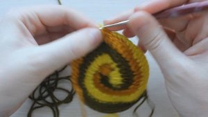 Вязание крючком. Урок 15.2 -  Круг спираль (завершение) | Spiral crochet circle motif