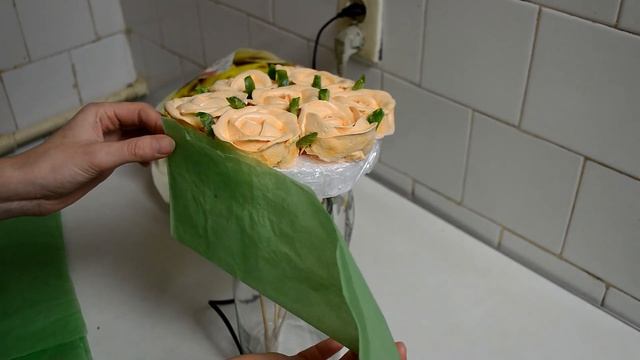 Зефирный букет Сборка Раскрываю все секреты