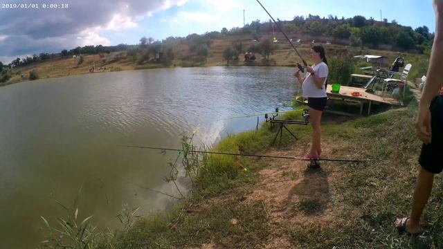 Открытие осеннего сезона по карпу Рыбалка в Крыму, "Скифская деревня" смотреть онлайн