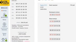 Небольшой выигрыш в лотерею "5 из 36"