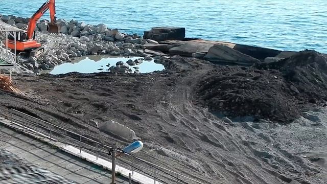 Симеиз 25 Ноября 2018 Крым Набережная Как проходят берегоукрепительные работы смотреть онлайн