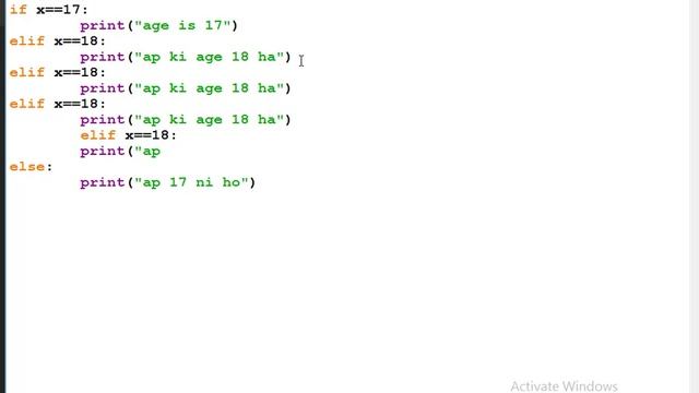 python elif in hindi /urdu