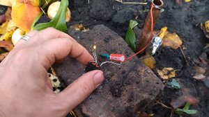 Земляная батарея. Подсветка дорожки.