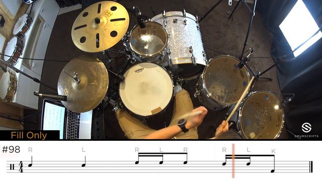 #98 of 100 Fills for Beginners | Free Drum Exercises for Drummers | New Drum Lesson | Drumscripts смотреть онлайн