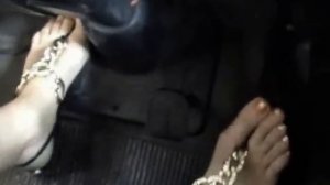 Corinna crancking old Fiat 900 Panorama Pedal Pumping