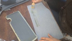 Козырёк солнцезащитный для авто - реставрация
