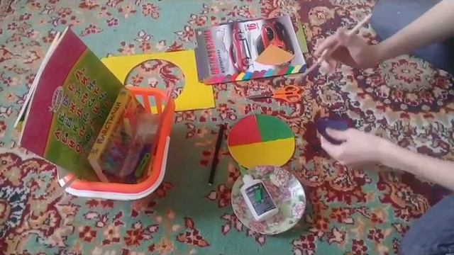 учим цвета ! Игра с прищепками. Цветовой круг! Развитие мелкой моторики! смотреть онлайн