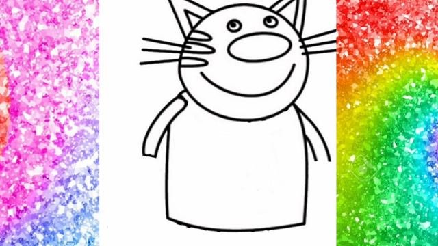 Как нарисовать папу кота#трикота #рисунок #рисуеммультфильмы