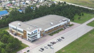 Поселок Бачатский с высоты птичьего полета