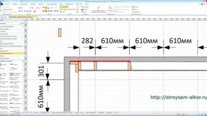 Часть 4.  План стоек каркасного дома. Серия - Как сделать проект дома самому.