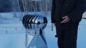 Работа турбодефлектора в зимних условиях