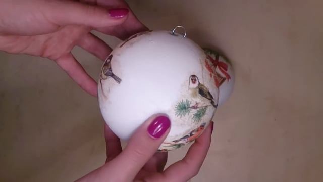 Bombka decoupage, pasta śniegowa (Bauble, snow effect) смотреть онлайн
