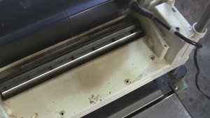 Ступенька на рейсмусе. Step for panel planer.