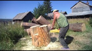 Стол из огромного соснового бревна, своими руками  На заказ.