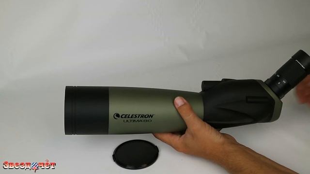 Зрительная труба Celestron Ultima 80 с изломом оси в 45° ★ Обзор