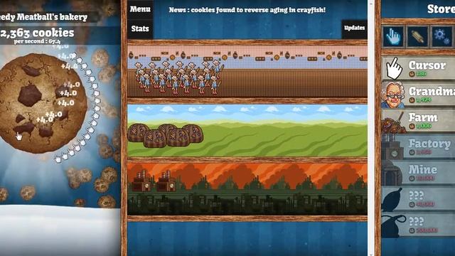 Играем в Cookie Clicker { Прохождение #1 } смотреть онлайн