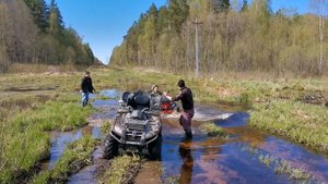 Покатушки на квадроцикле цф мото х8