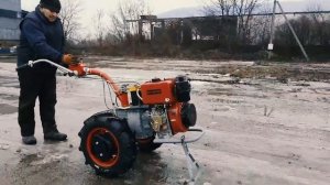 Мотоблок Мотор Сич МБ-9ДЕ с дизельным двигателем WIEMA WM186FBP (электростартер)