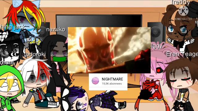 fandoms/anime react to each other(attack on titan//part3//) смотреть онлайн