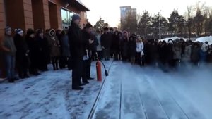 Тест углекислотного огнетушителя