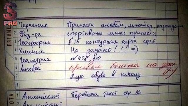 20 СМЕШНЫХ ЗАМЕЧАНИЙ В ШКОЛЬНЫХ ДНЕВНИКАХ смотреть онлайн